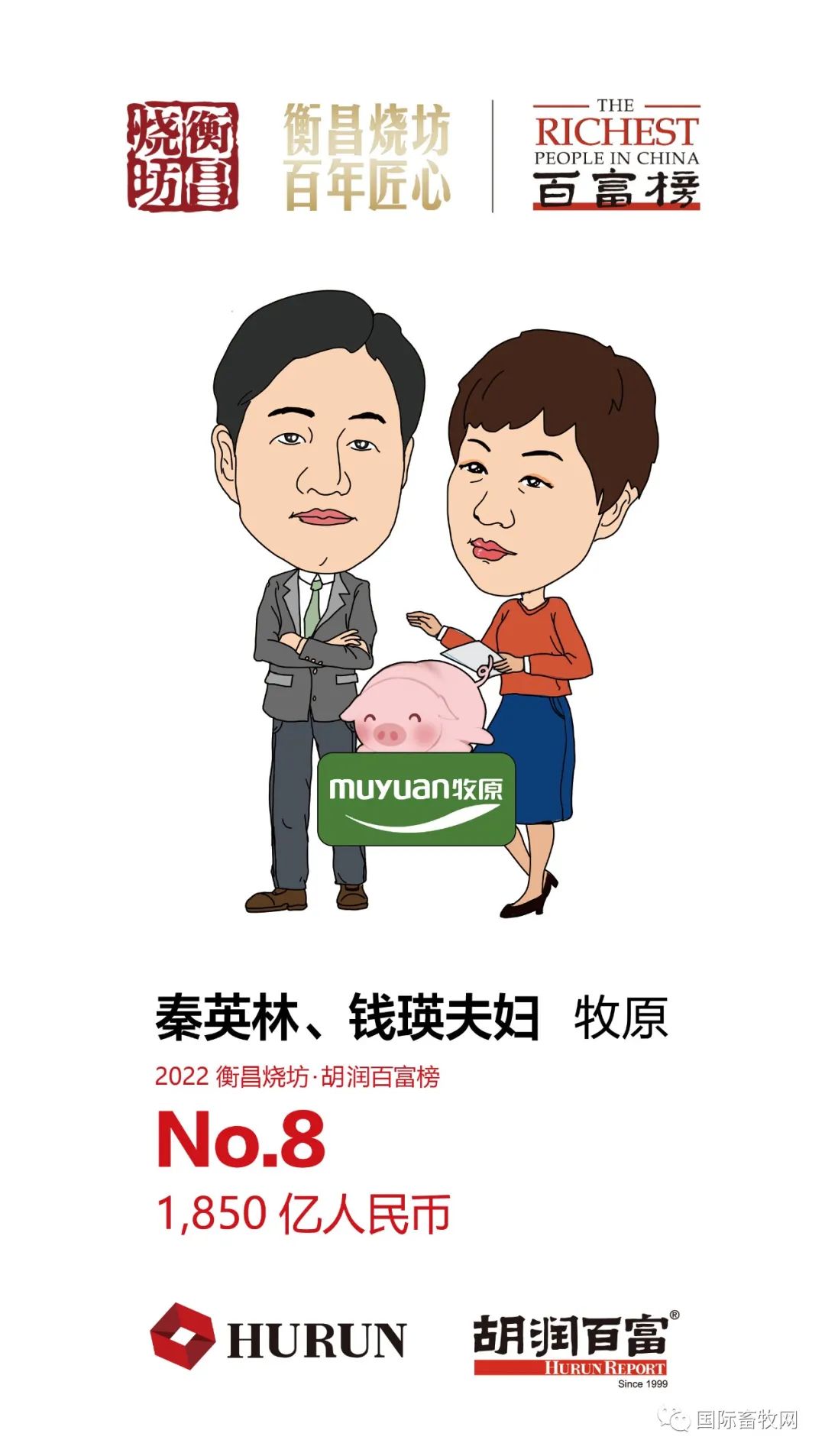 2022胡润中国百富榜出炉:秦英林首次超过马云,家禽企业上榜最多