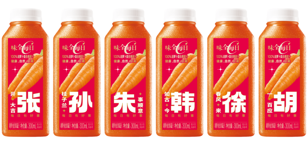 味全每日C，用百家姓打动14亿人