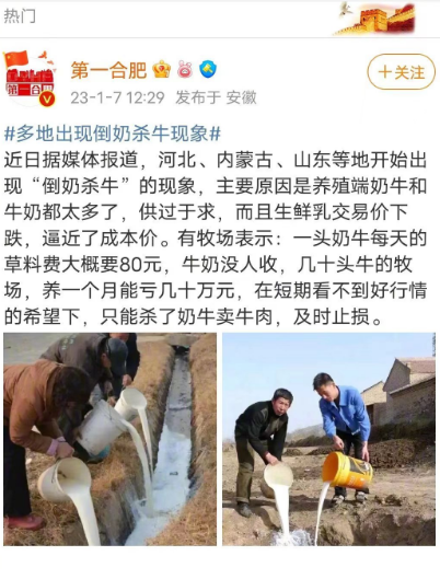 官方回应“倒奶杀牛”说法不实，但乳品行业的“焦虑症”凸显