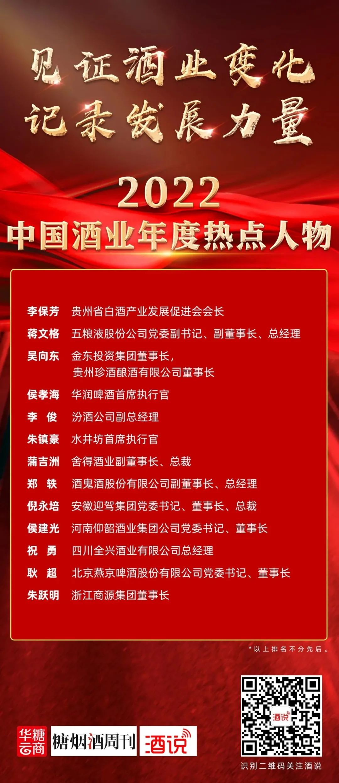 2022酒业年度热点人物之蒲吉洲:老酒真英雄,舍得新气象