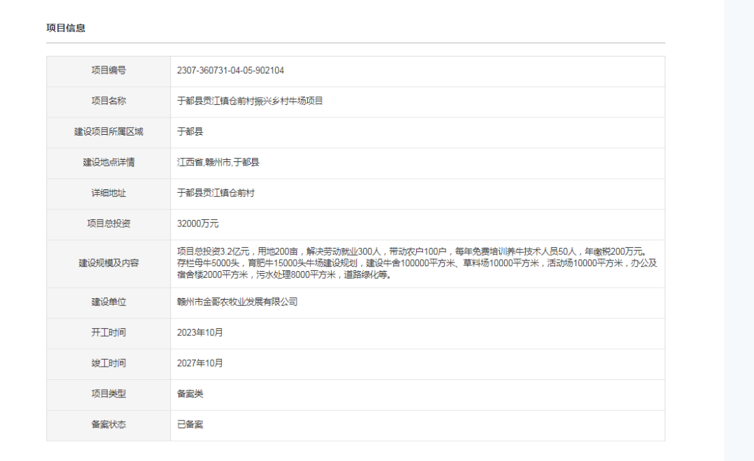 投资3.2亿!这里将建一个200亩的乡村牛场