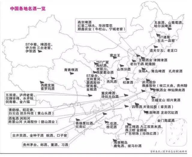 中国白酒分布,你知道多少?