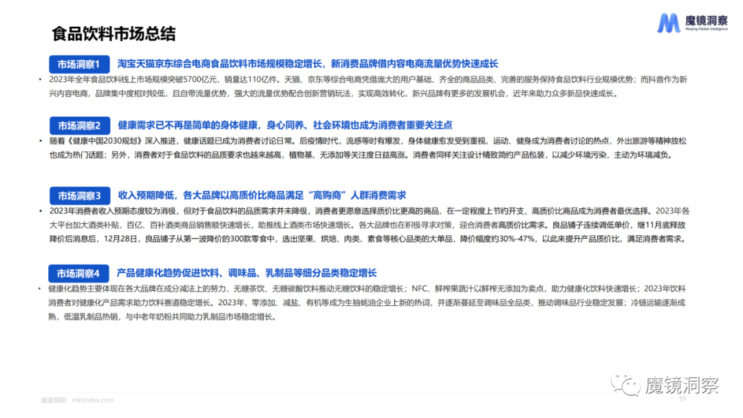 2023年食品饮料赛道年度复盘总结