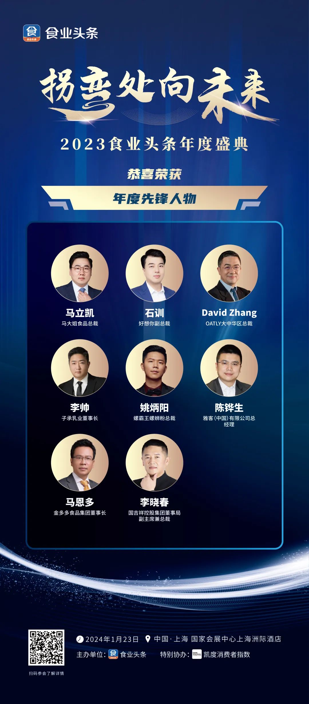 2023年度先锋人物:马立凯、石训、David Zhang……