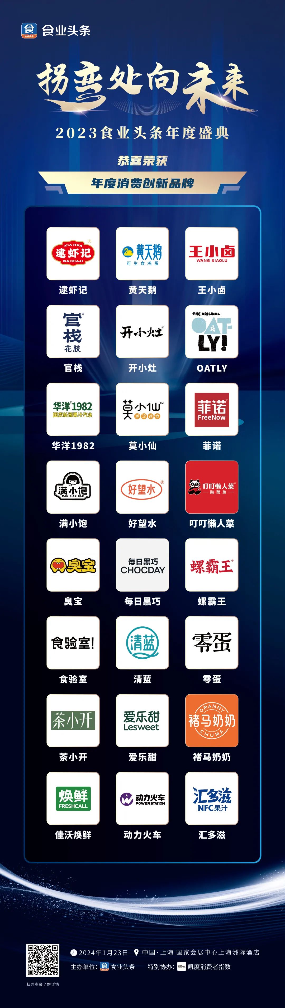 2023中国糖酒食品行业“年度消费创新品牌”,正式揭榜!