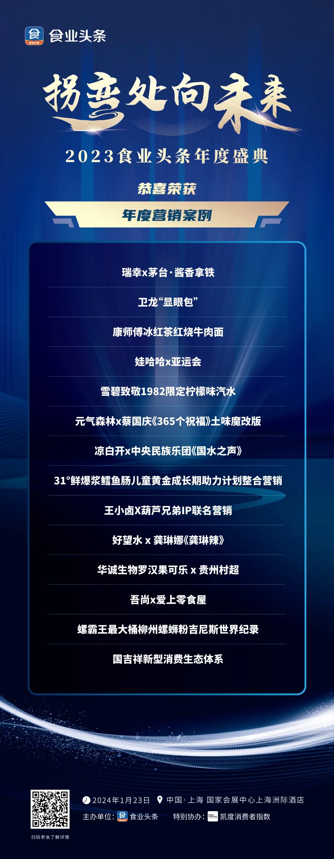 2023中国糖酒食品行业“年度营销案例”,正式揭榜!