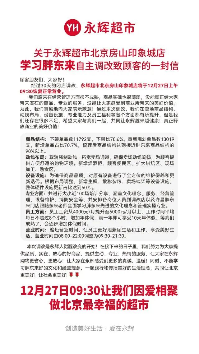 第二家“北京胖东来”即将亮相房山，比首店多出200＋新品！