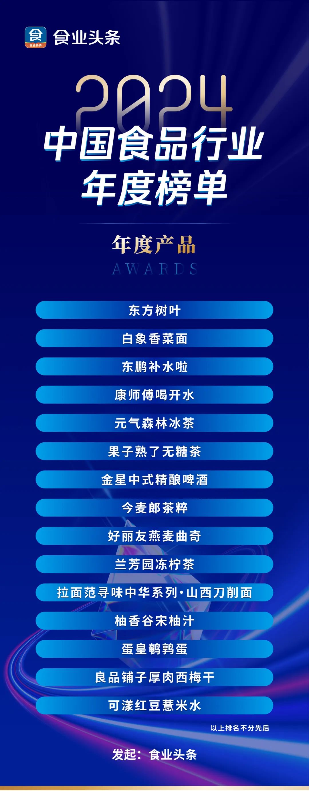 榜单解读丨2024中国食品行业年度产品