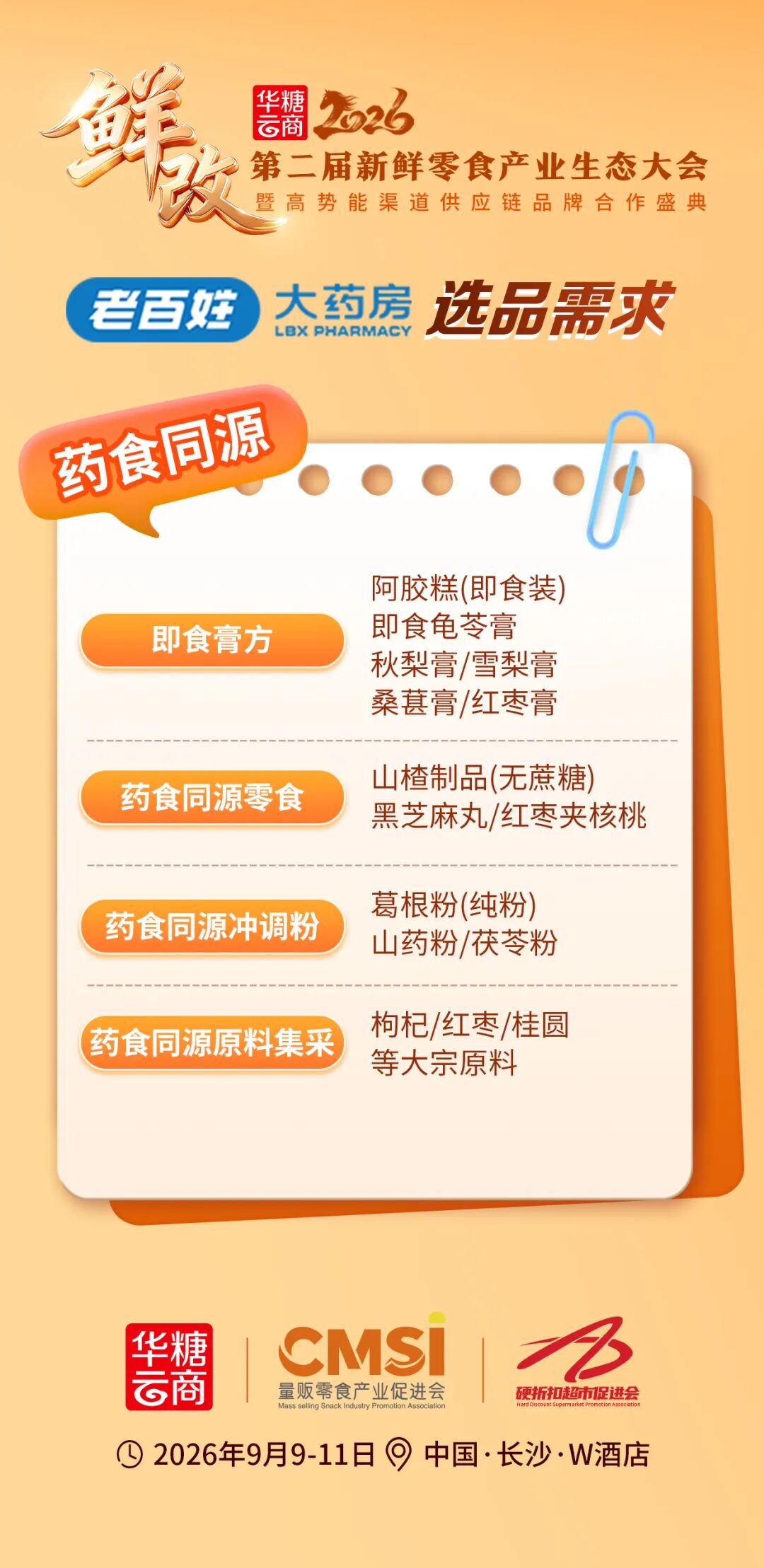 5000+门店!老百姓大药房布局新鲜零食,选品需求提前看"