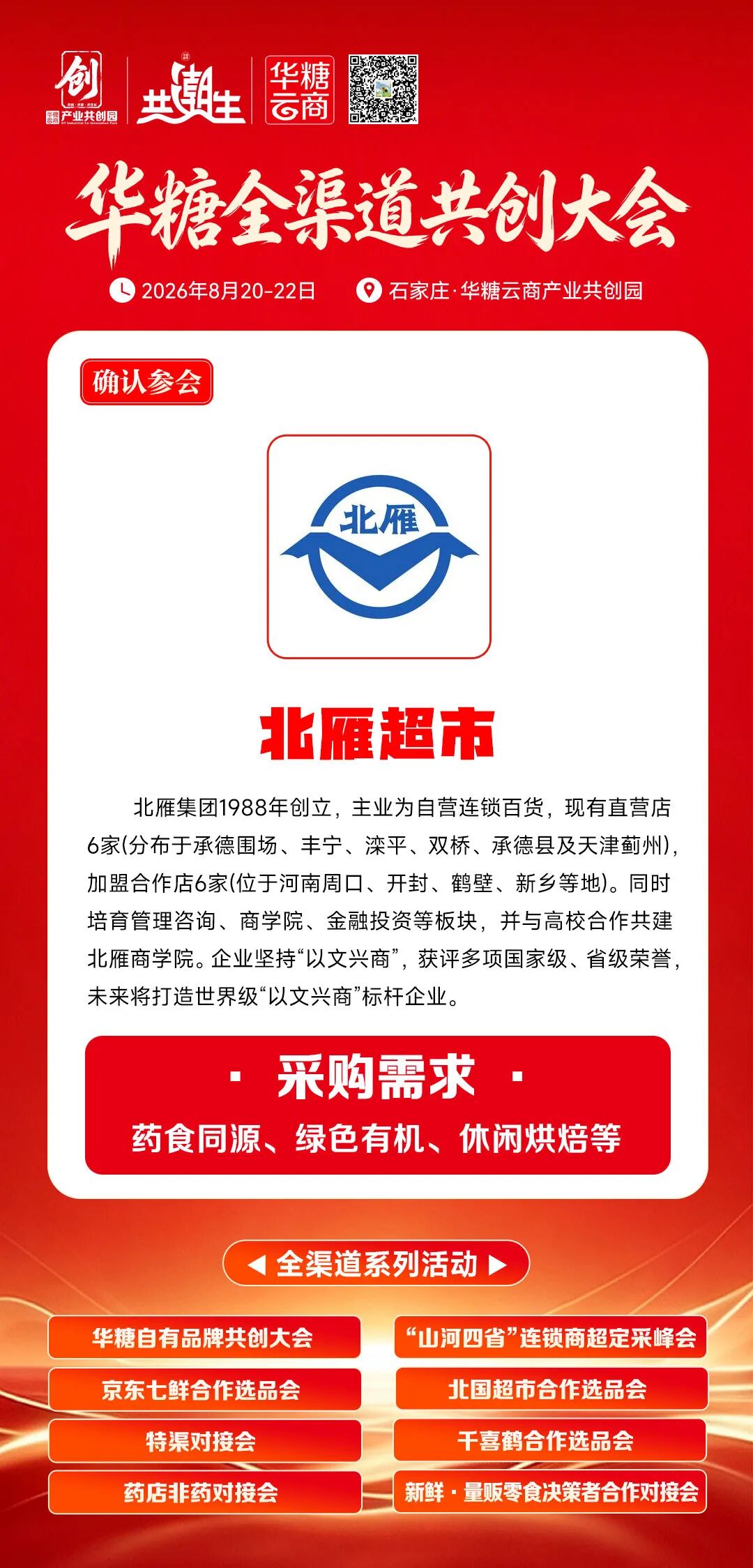 北国、信誉楼、家家悦……100+超市齐聚华糖自有品牌共创大会!