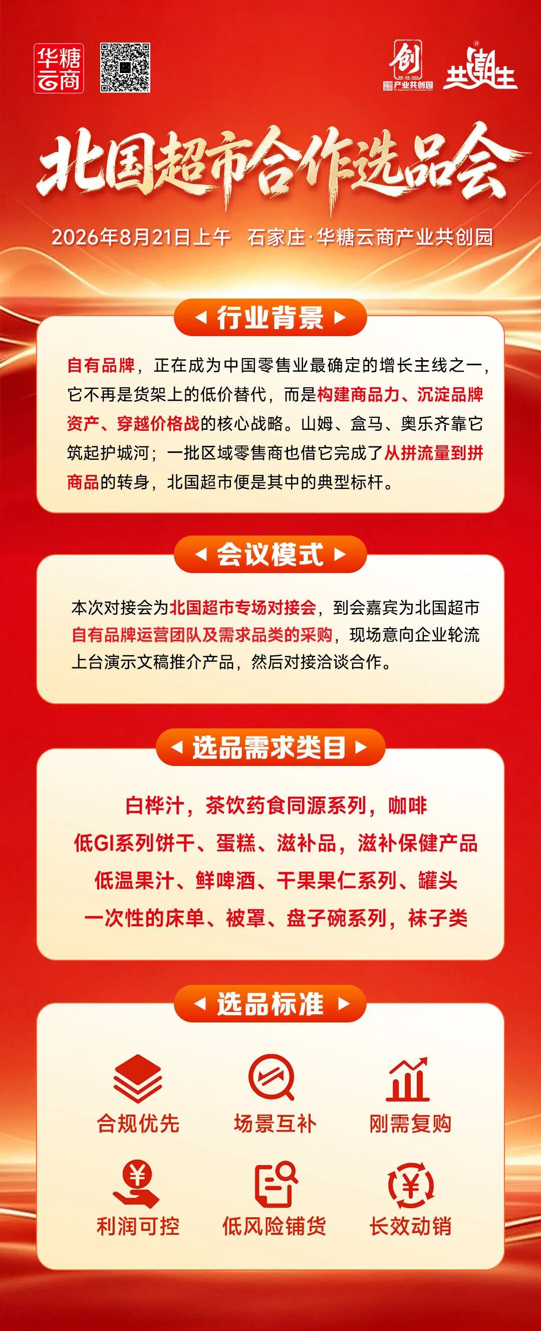 北国、信誉楼、家家悦……100+超市齐聚华糖自有品牌共创大会!