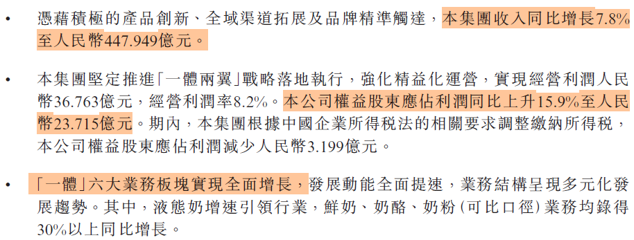 高飞操刀,蒙牛半年赚了23亿