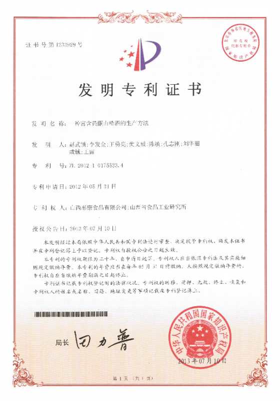 彤康庄园生肖山楂酒（龙）