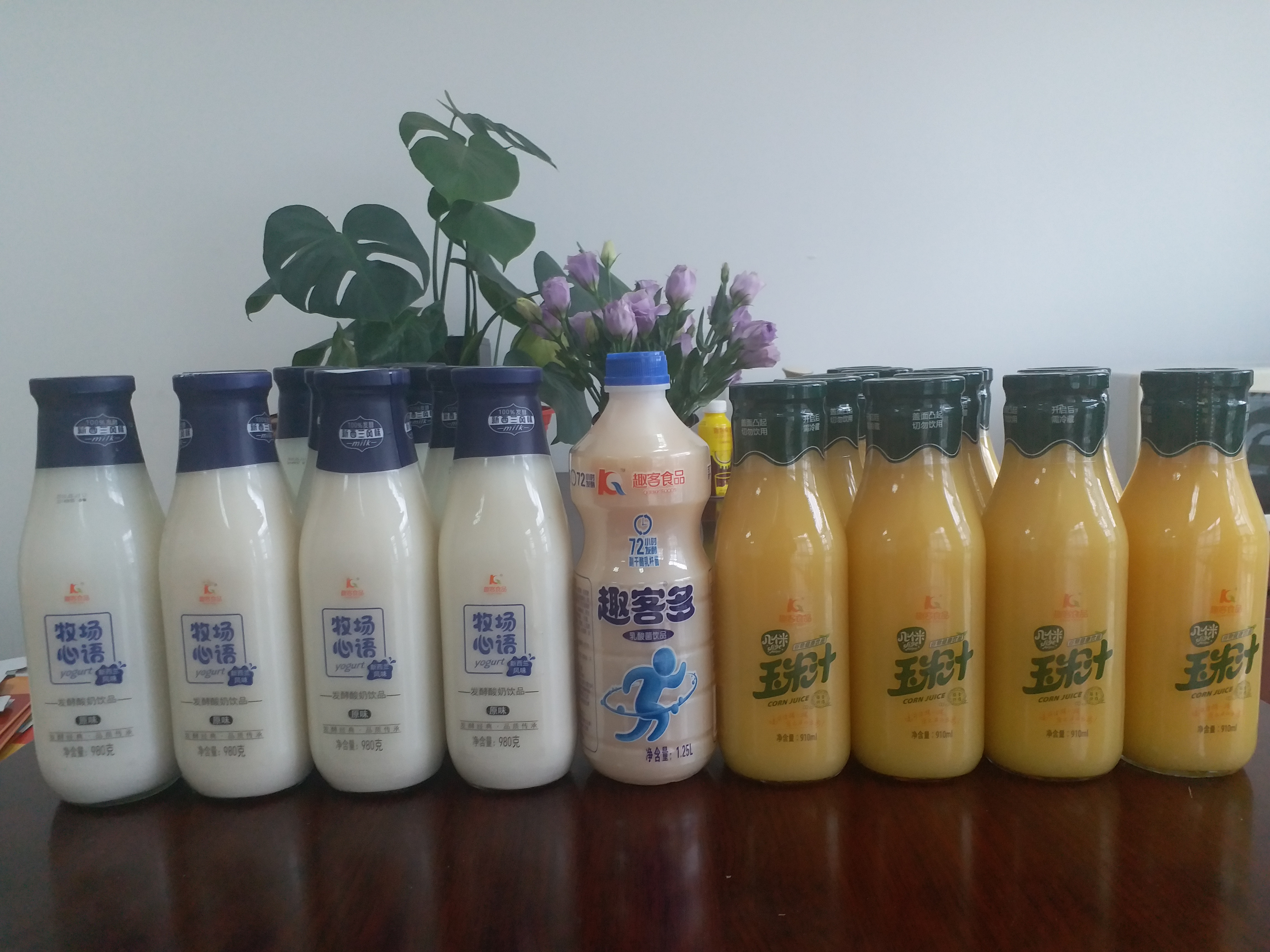 牧场心语酸奶饮品、饮料大瓶餐饮装