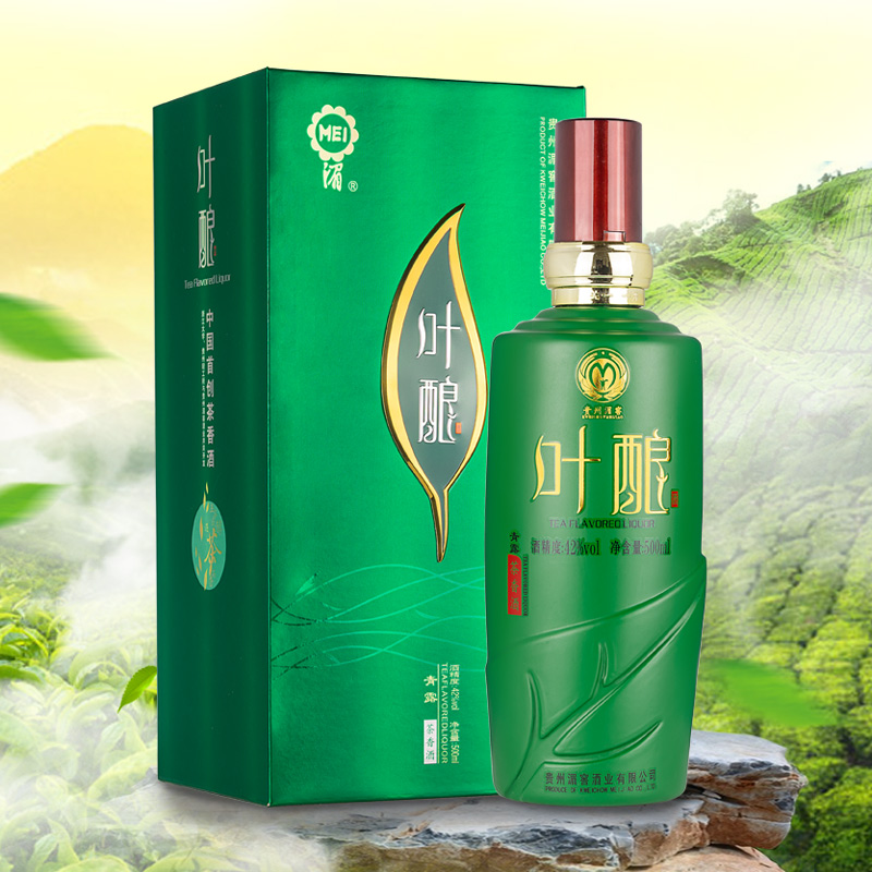 湄窖酒【叶酿】茶香型白酒42°