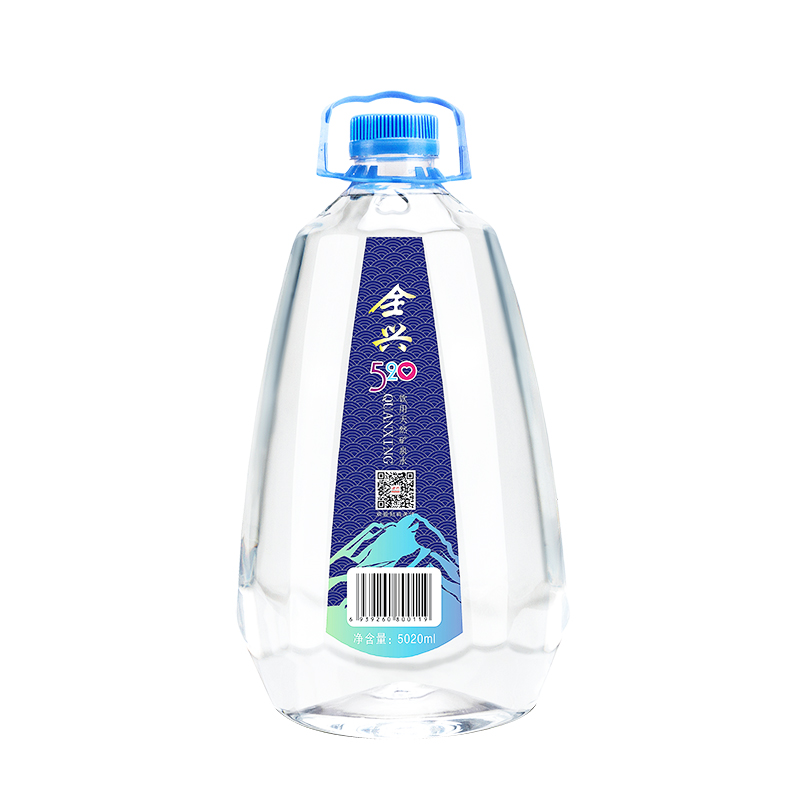 欣全兴 天然矿泉水5L*4瓶 富含偏硅酸 整箱装