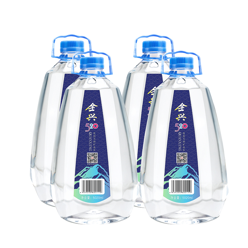 欣全兴 天然矿泉水5L*4瓶 富含偏硅酸 整箱装