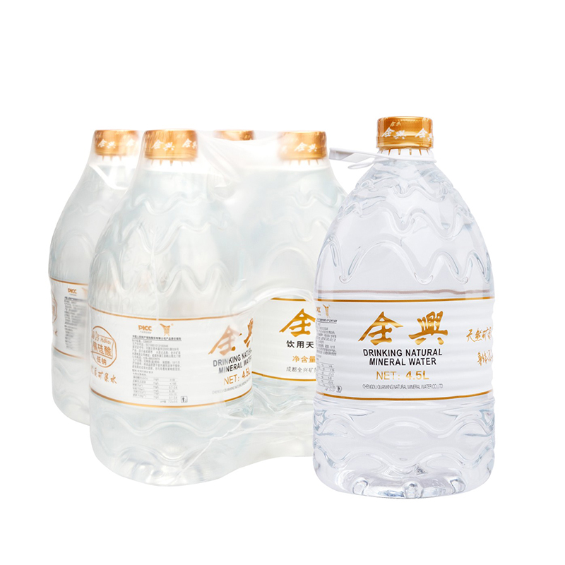 全兴 天然矿泉水4.5L*4瓶 富含偏硅酸 塑包装