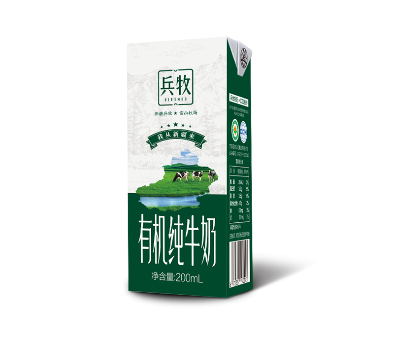 新疆兵牧有机纯牛奶
