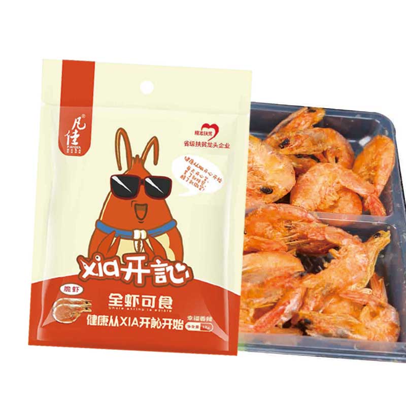 凡佳-脆虾Xia开訫香辣味-虾零食挂立袋