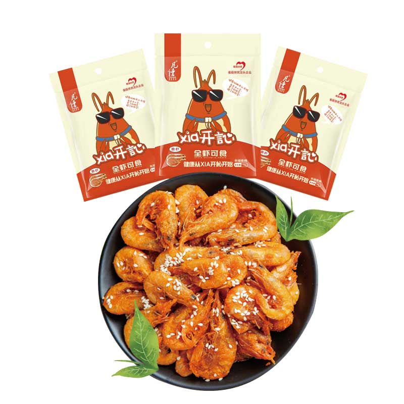 凡佳-脆虾Xia开訫香辣味-虾零食挂立袋