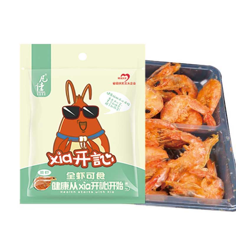 凡佳-脆虾Xia开訫烧烤味-虾零食挂立袋