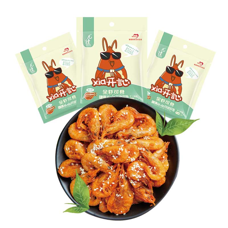 凡佳-脆虾Xia开訫烧烤味-虾零食挂立袋