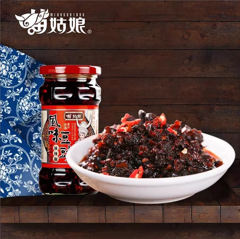 苗姑娘豆豉油辣椒280g