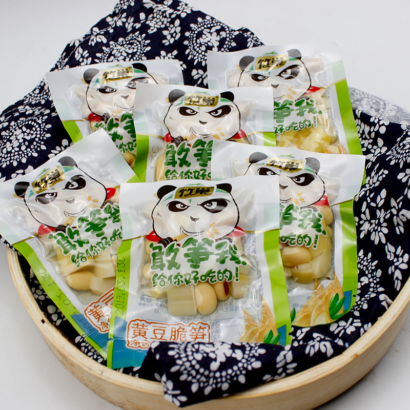 竹巢 黄豆脆笋 称重装 即食野山椒黄豆竹笋泡菜小吃下饭菜