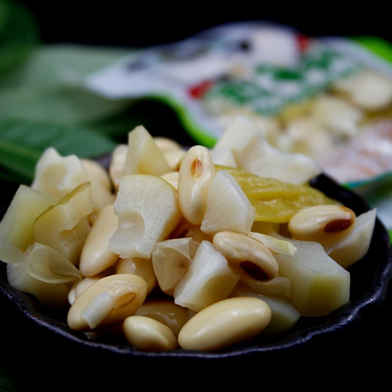 竹巢 黄豆脆笋 称重装 即食野山椒黄豆竹笋泡菜小吃下饭菜