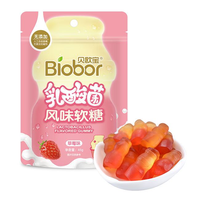 贝欧宝乳酸菌风味软糖(草莓味)45g