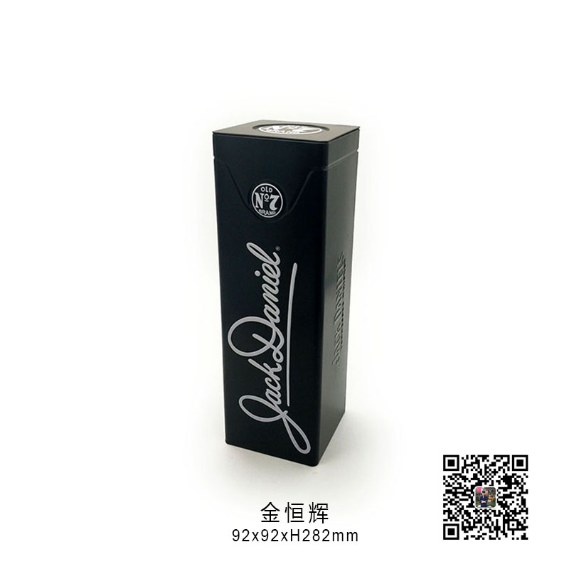 Jack Daniel's 酒罐, 厂家定制长方形马口铁通用包装铁罐 白酒罐 洋酒罐 酒罐