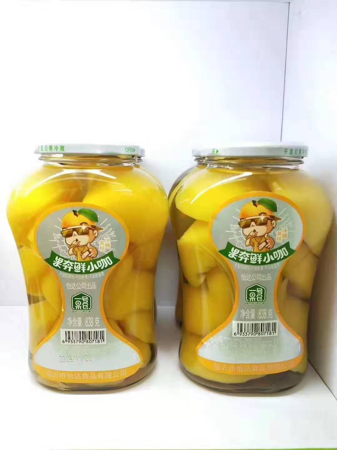 一号果仓838克黄桃罐头