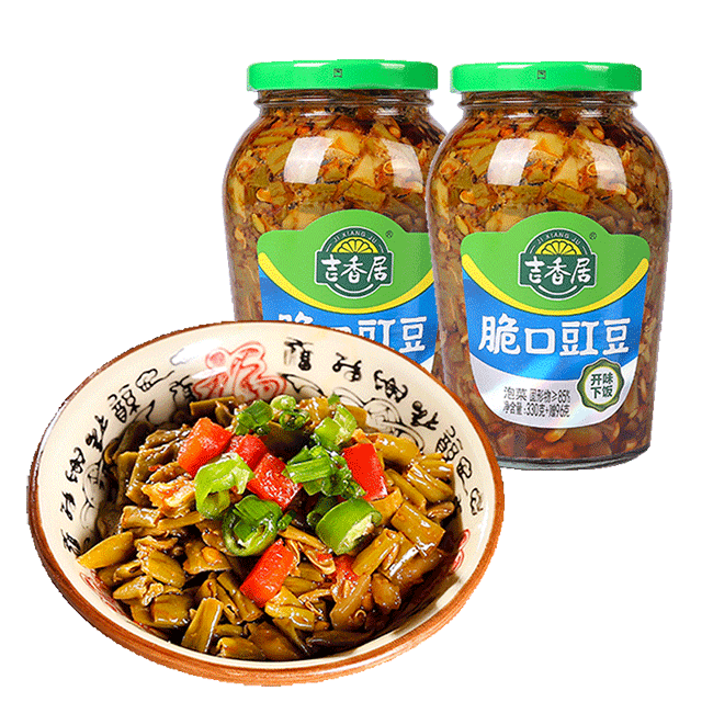 吉香居脆口豇豆426g  下饭泡菜咸菜酸菜小菜