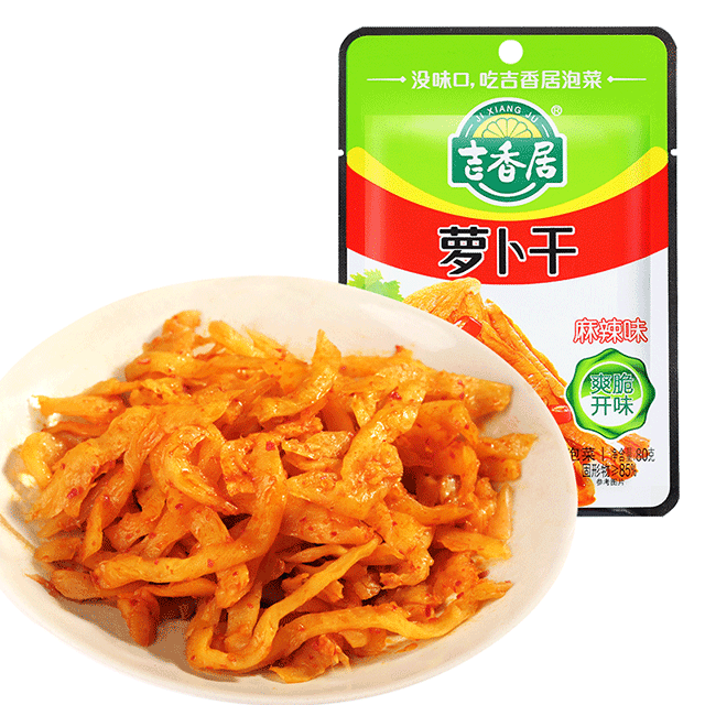 吉香居麻辣味萝卜干80g  下饭菜榨菜
