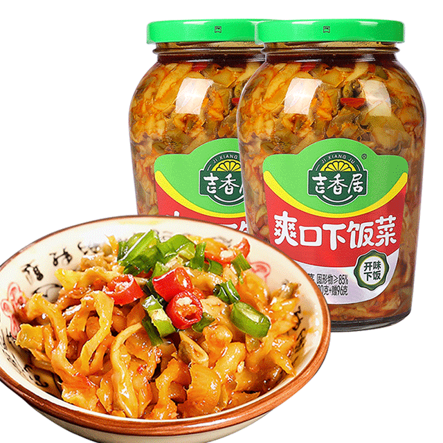 吉香居爽口下饭菜426g  下饭泡菜咸菜酸菜小菜