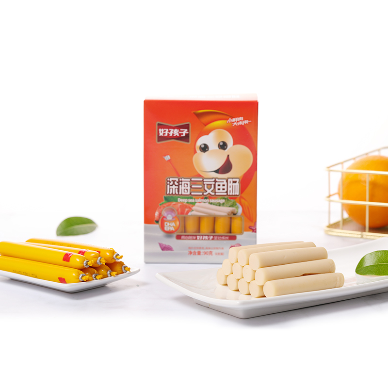 好孩子深海鱼肠  鳕鱼肠  三文鱼肠 虾肉肠