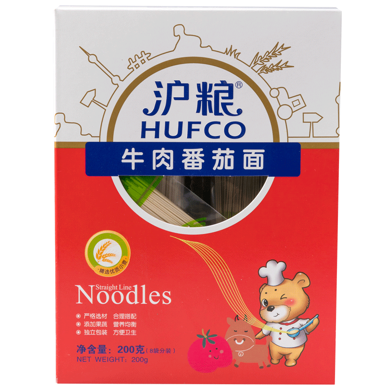 沪粮面条 蝴蝶面 面片 异形面