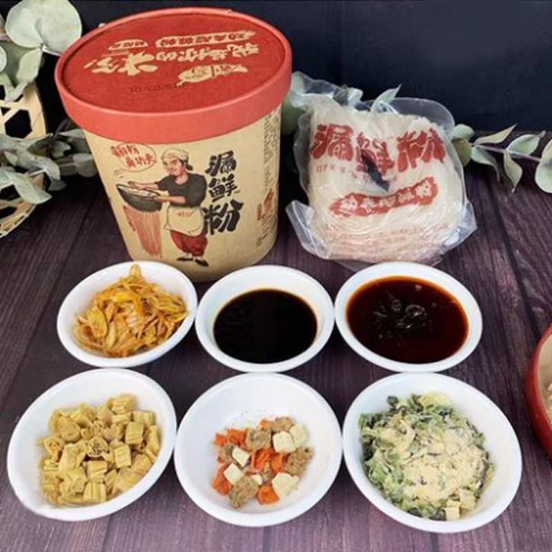 剑蜀大容量桶装246g酸辣粉粗粉湿粉条