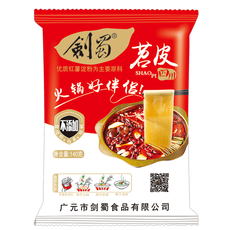 剑蜀火锅好伴侣140g苕皮四川苕皮湿粉条