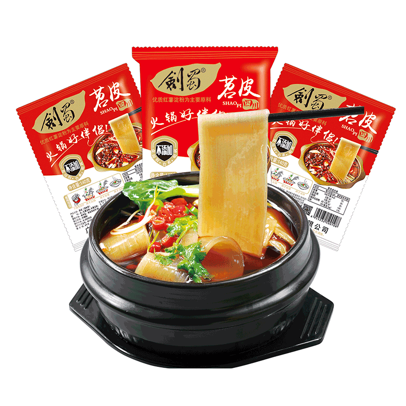 剑蜀火锅好伴侣140g苕皮四川苕皮湿粉条
