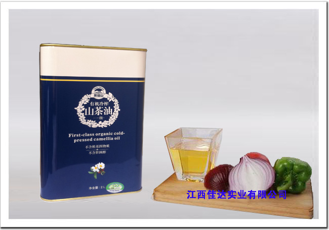 茶母山有机山茶油2L铁罐
