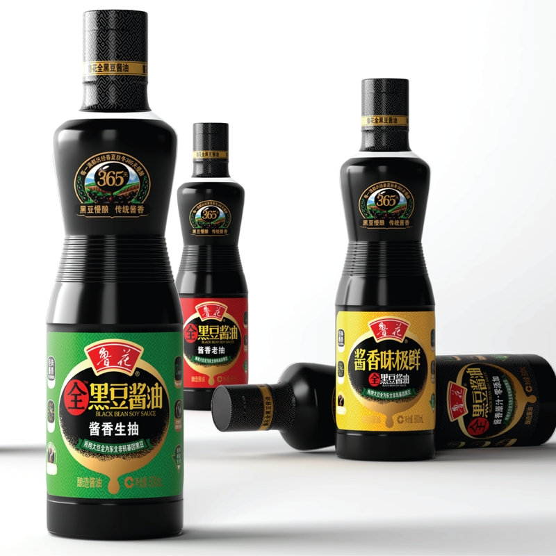 品牌包装设计案例--鲁花全黑豆酱油