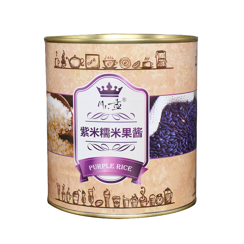 玫瑰、燕麦、紫米糯米酱