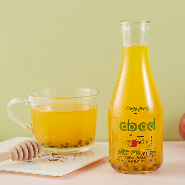 啊啵吃嘚  蜂蜜百香果果汁饮料280ml