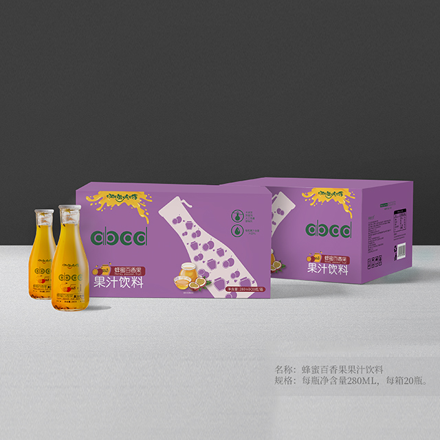 啊啵吃嘚  蜂蜜百香果果汁饮料280ml