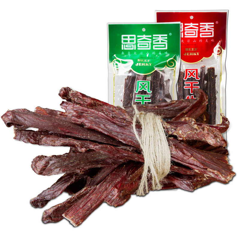 思奇香风干牛肉袋装四川特产休闲肉食商超特产店专卖店流通