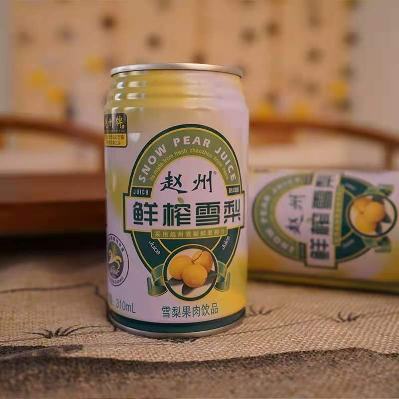 赵州金银花雪梨果肉饮品礼盒310mL易拉罐