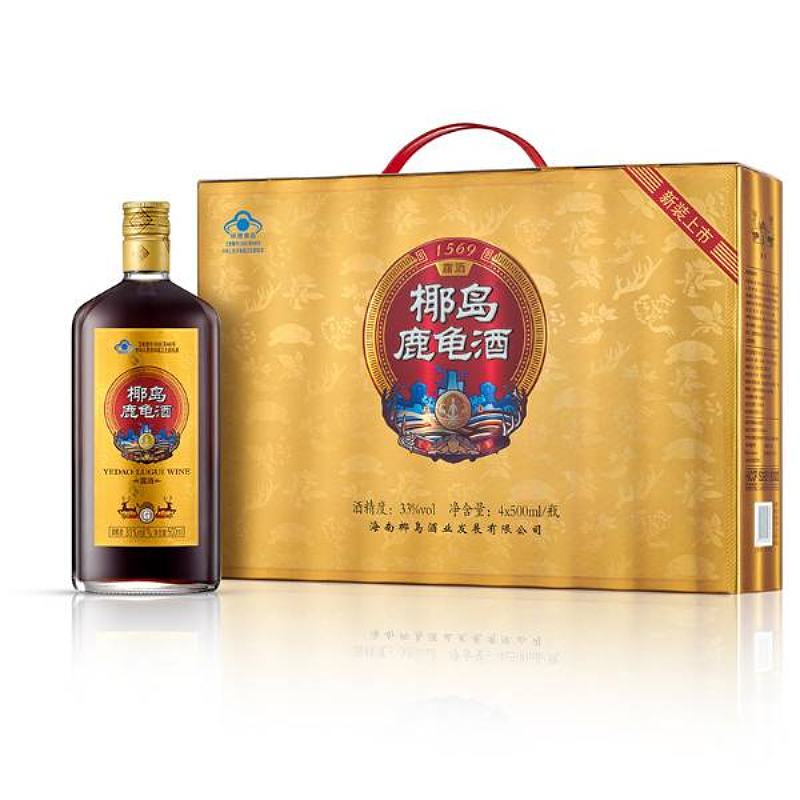 椰岛鹿龟酒（4支装礼盒装）