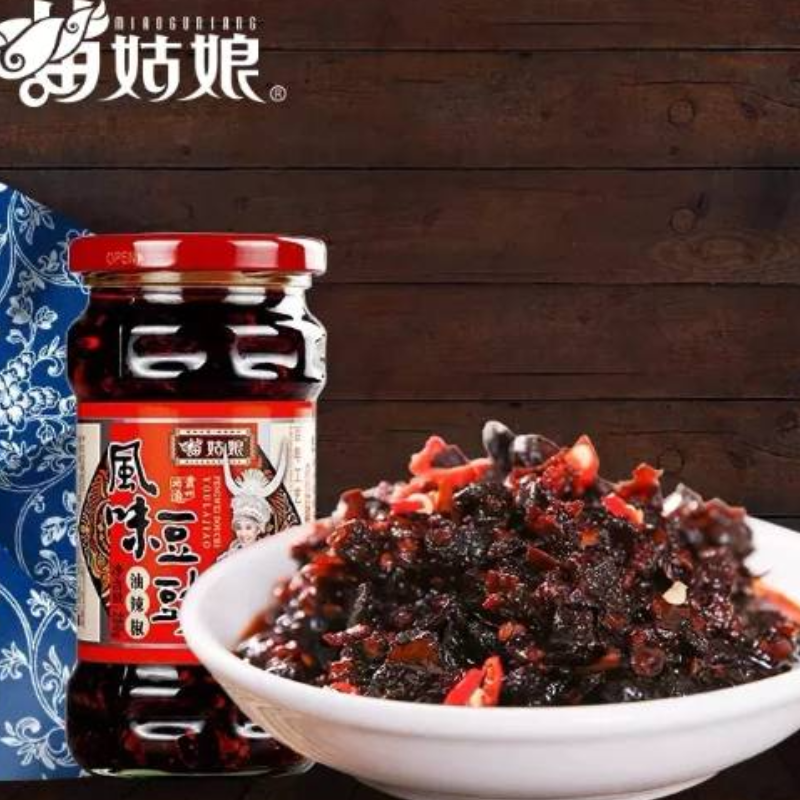 苗姑娘豆豉油辣椒280g